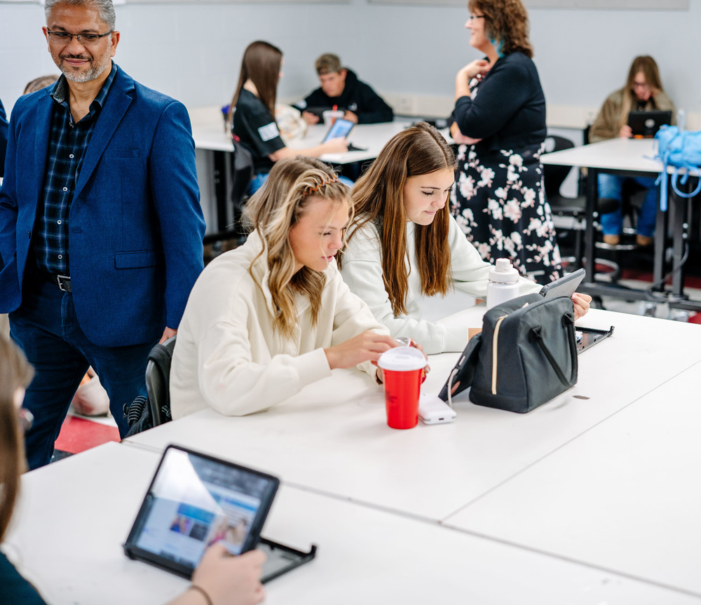 Students playing a Movie Game in a West Virginia classroom